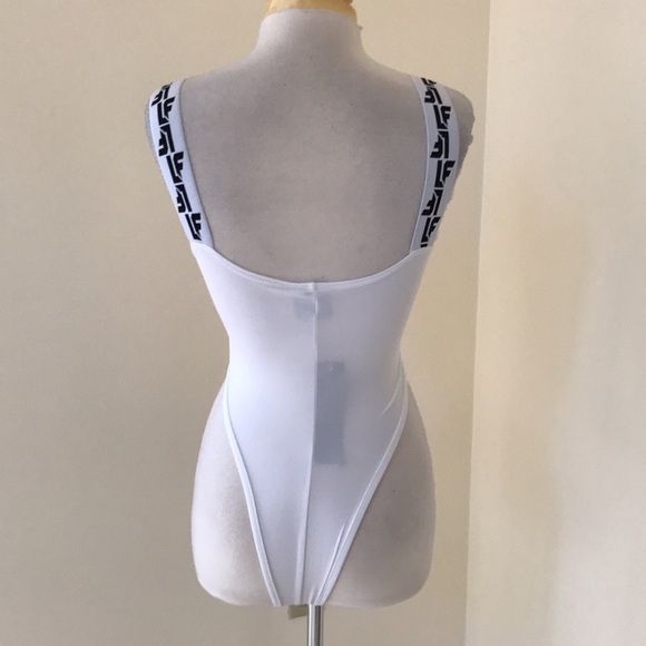 New! LF THE BRAND Size S white high cut bodysuit - Picture 3 of 8
